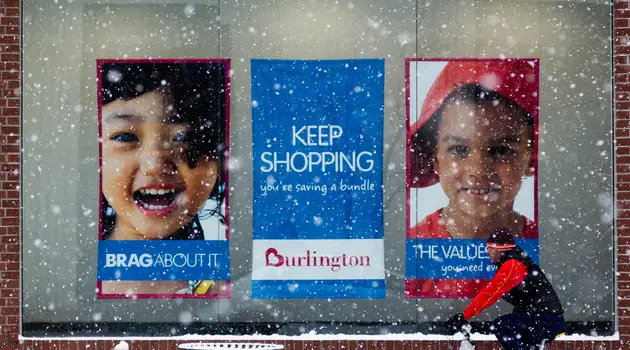 burrlington coat factory window signs