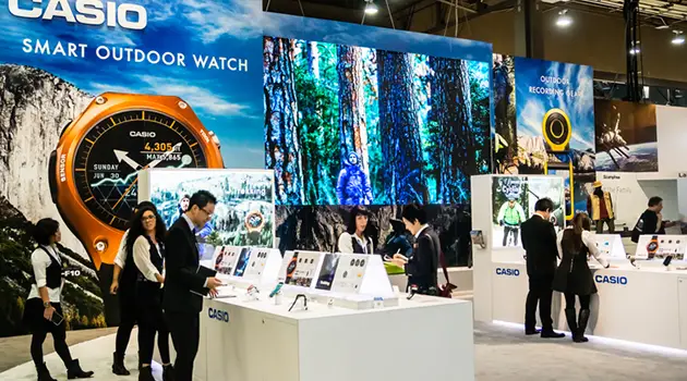 casio trade show booth