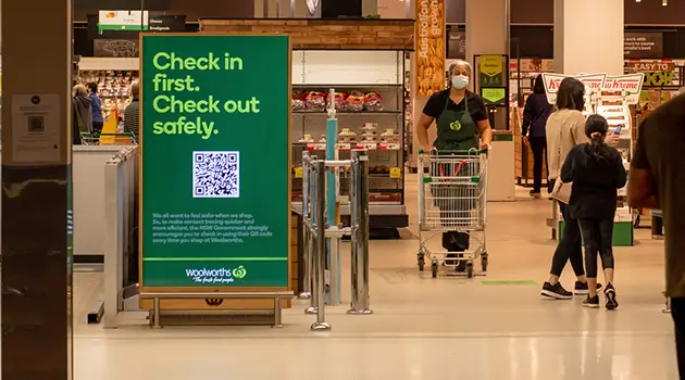 in store banner advertisement