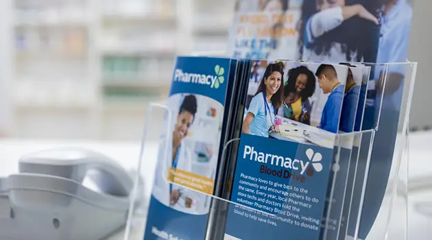 pharmacy blood drive brochures