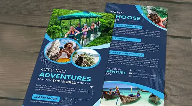 rack sheets for travel agency