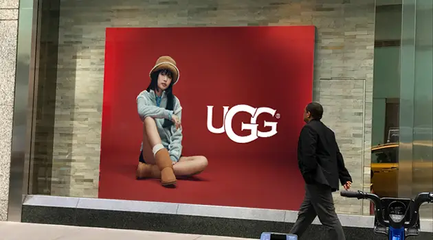 ugg indoor vinyl banner brand advertisement