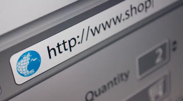 web address in browser bar