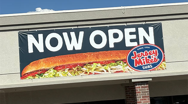 jersey mikes now open vinyl banner