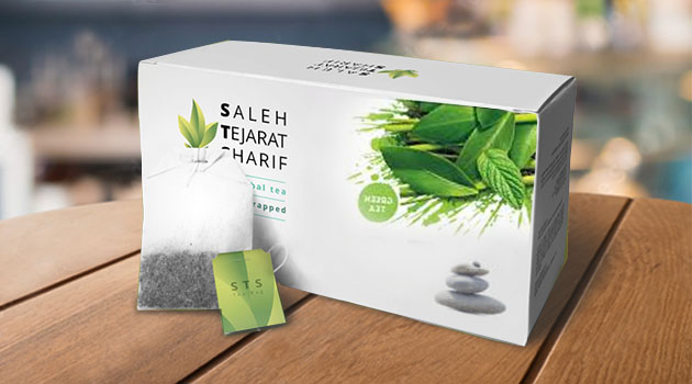 green tea product box