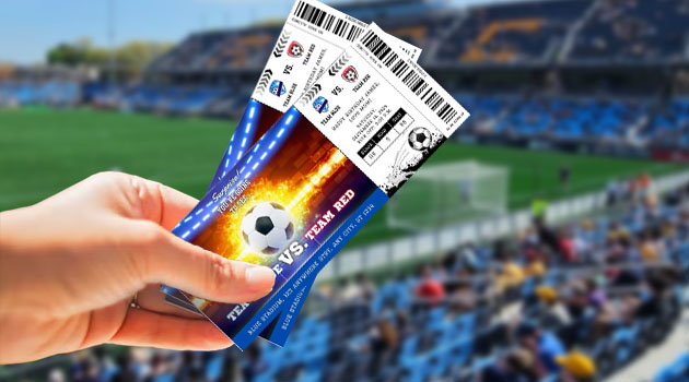 printed soccer tickets