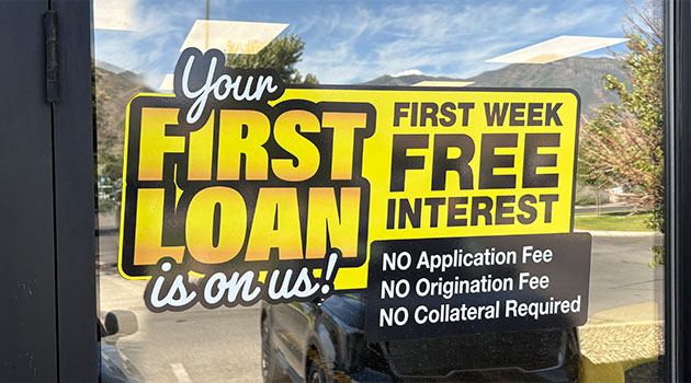 window graphic sing loan store