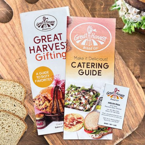 catering brochures for baker