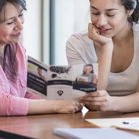 college admissions brochure