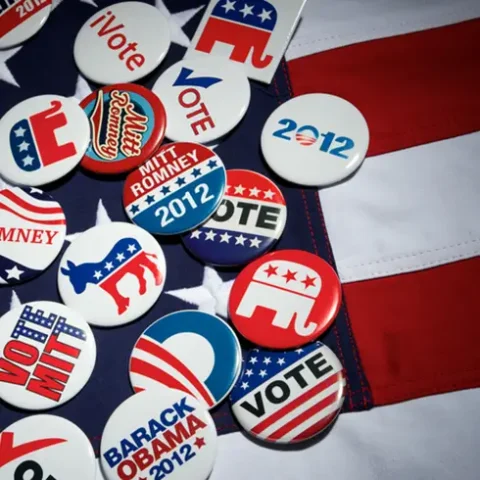 election vote buttons