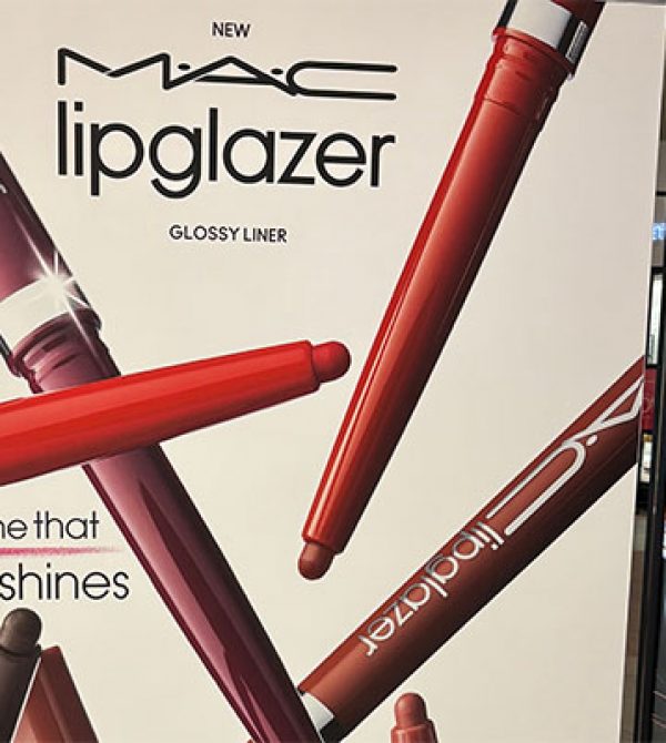 mac lipgazer brand advertising poster