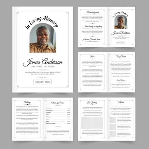 memorial service program