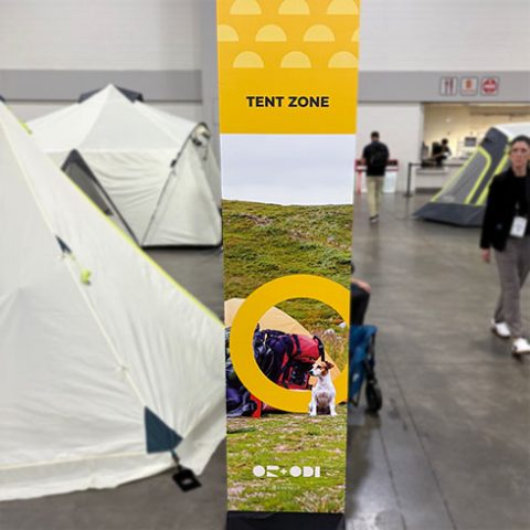 outdoor retailer tradeshow banner stand