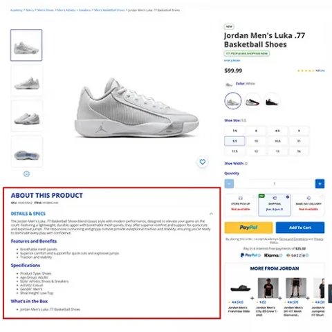 product description copywriting