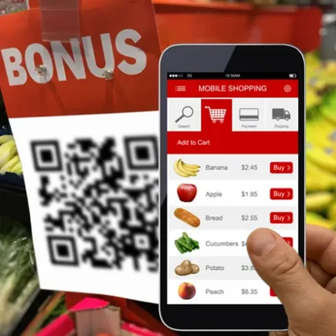 qr code mobile phone product discount