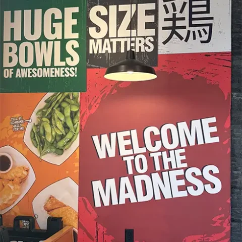 restaurant-wall-graphic-welcome-to-the-madness restaurant wall graphic welcome to the madness