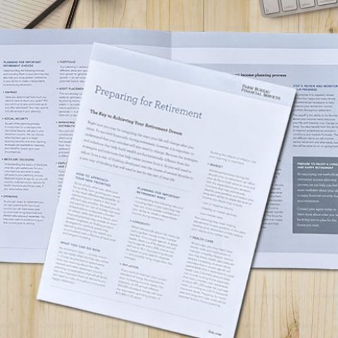 retirement investment flyer