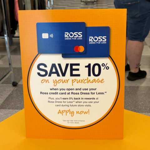 ross dress for less table top display