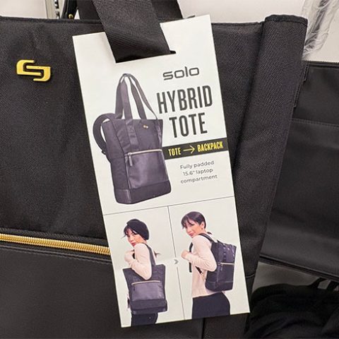 solo hybrid custom printed luggage hang tag